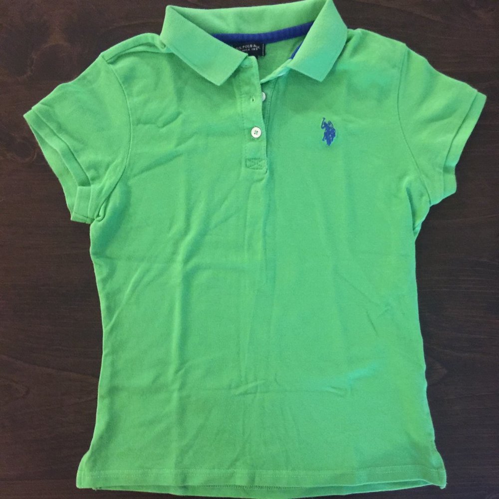 U.S. Polo Assn Girls Top Polo Shirt Short Sleeve